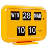 Twemco QD-35 Flip Clock Yellow - Watch it! Pte Ltd