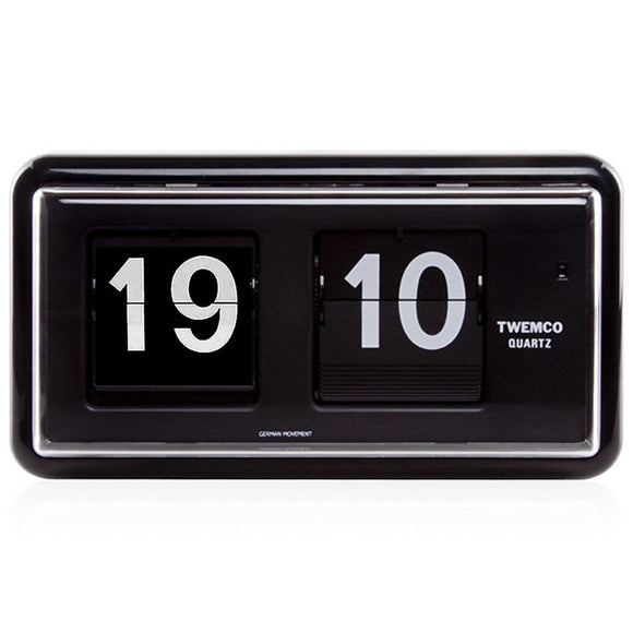 Twemco QT-30 Flip Clock Black (24 Hour) - Watch it! Pte Ltd