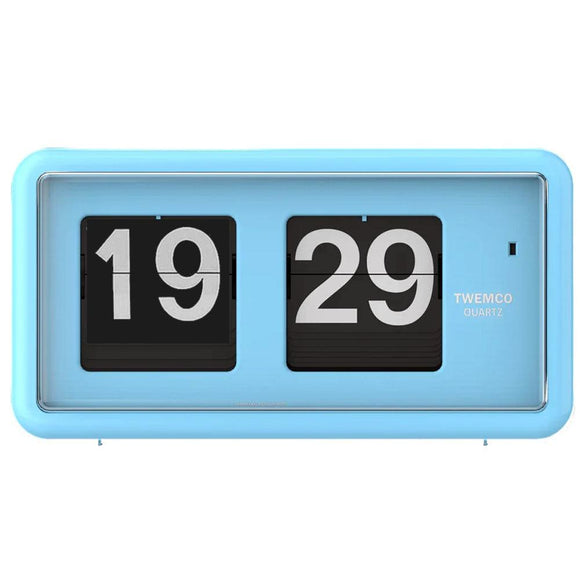 Twemco QT-30 Flip Clock Blue (24 Hour) - Watch it! Pte Ltd