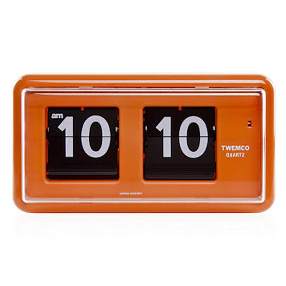 Twemco QT-30 Flip Clock Orange - Watch it! Pte Ltd