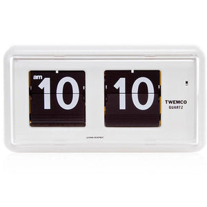 Twemco QT-30 Flip Clock White - Watch it! Pte Ltd