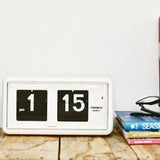 Twemco QT-30 Flip Clock White - Watch it! Pte Ltd