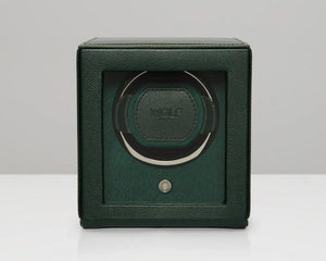 Wolf Cub Watch Winder With Cover (Green) - Watch it! Pte Ltd